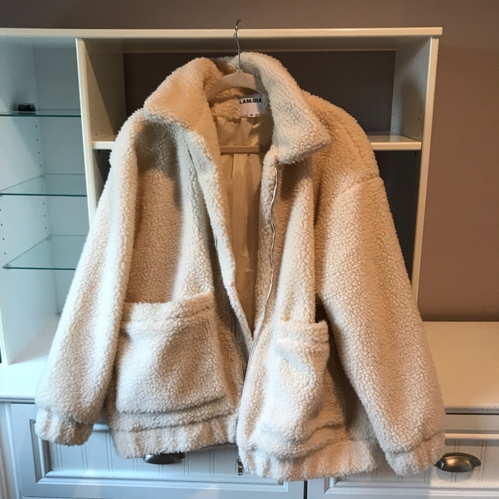 I AM GIA teddy coat